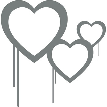 Inima - simbolul iubirii - Sticker Decorativ - Gri Metal - 108 x 110 cm Inima - simbolul iubirii - Sticker Decorativ - Gri Metal - 108 x 110 cm