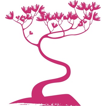 Copac Bonsai - Sticker Decorativ - Magenta - 110 x 122 cm Copac Bonsai - Sticker Decorativ - Magenta - 110 x 122 cm