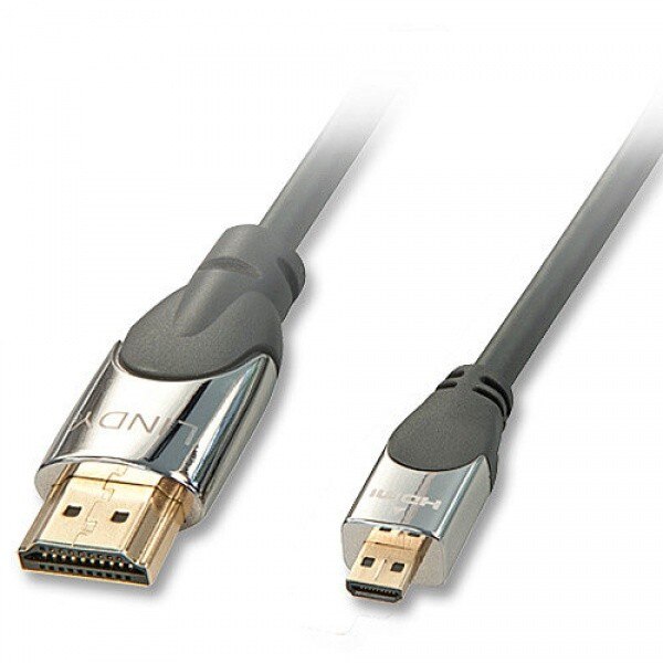 Cablu HDMI la micro HDMI-D CROMO v2.0 T-T 1m, Lindy L41421