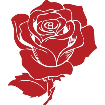 Firul de trandafir - Sticker Decorativ - Rosu Cardinal - 110 x 130 cm Firul de trandafir - Sticker Decorativ - Rosu Cardinal - 110 x 130 cm