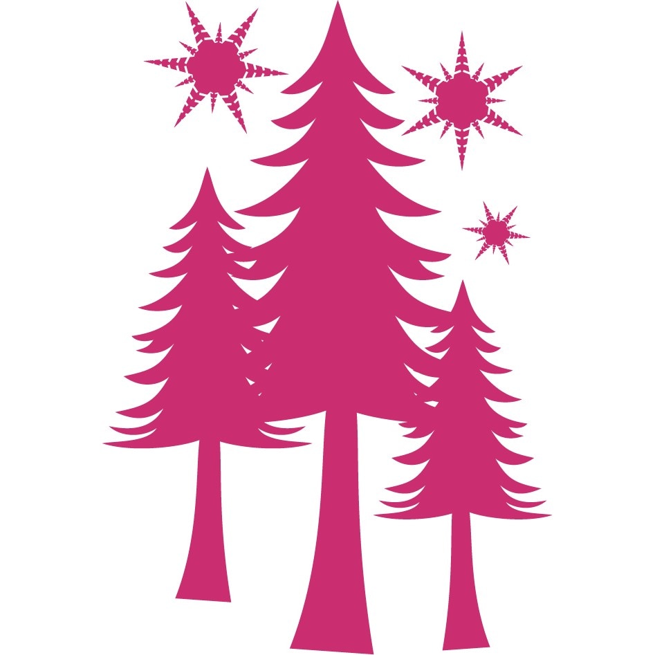 Noaptea - Sticker Decorativ - Magenta - 83 x 120 cm