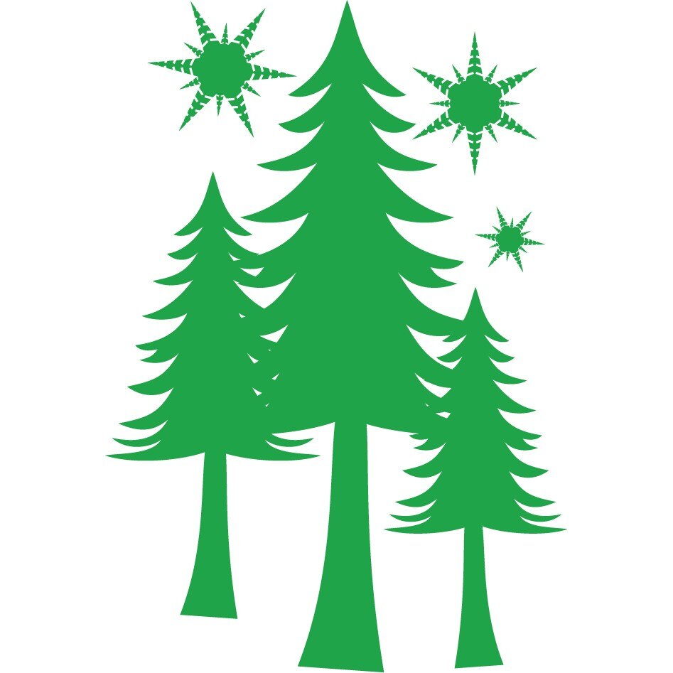 Noaptea - Sticker Decorativ - Verde - 110 x 160 cm