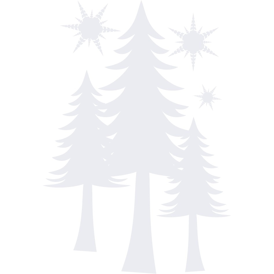 Noaptea - Sticker Decorativ - Alb polar - 110 x 160 cm