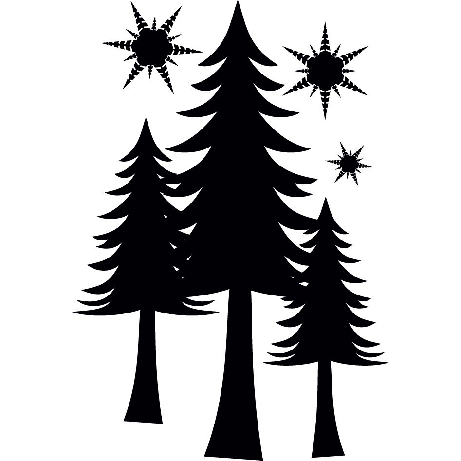 Noaptea - Sticker Decorativ - Negru - 110 x 160 cm