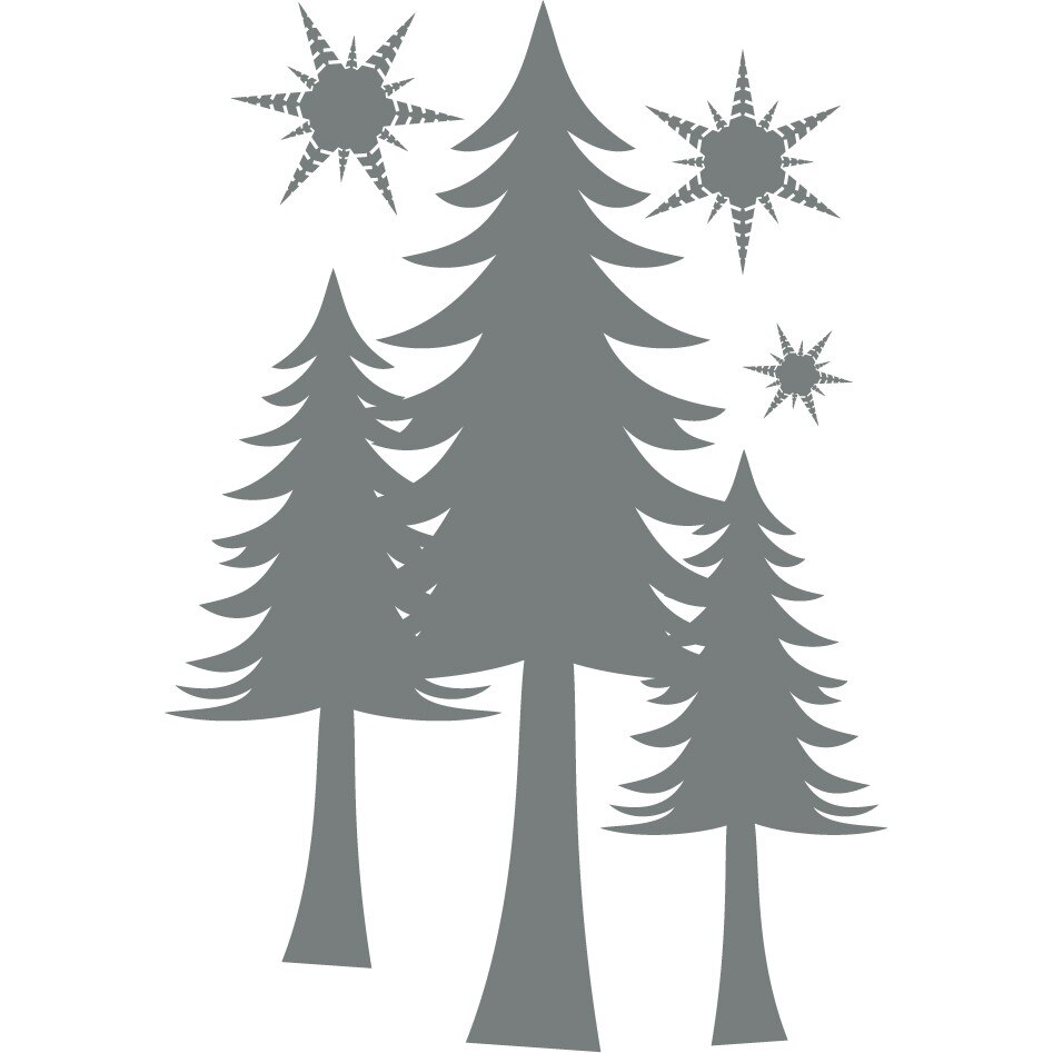 Noaptea - Sticker Decorativ - Gri Metal - 83 x 120 cm