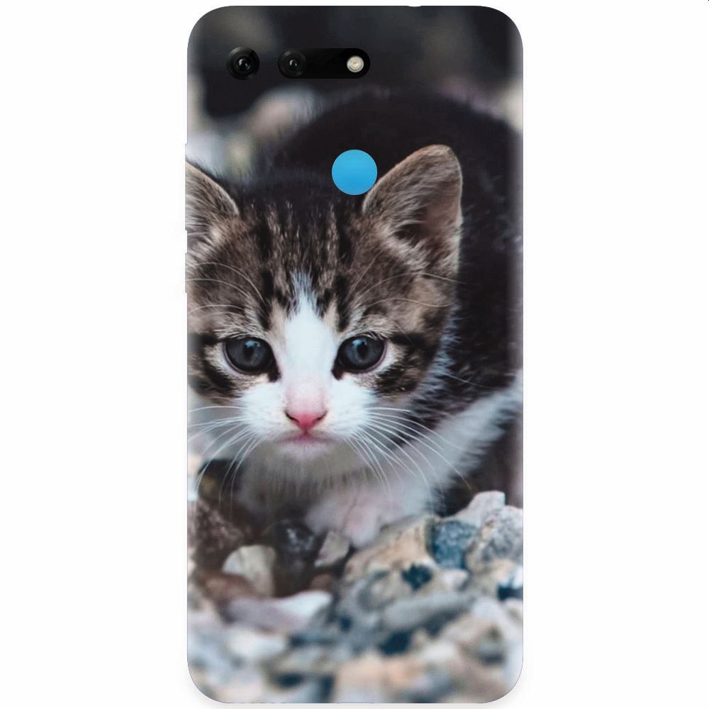 Husa silicon pentru Honor View 20, Animal Cat