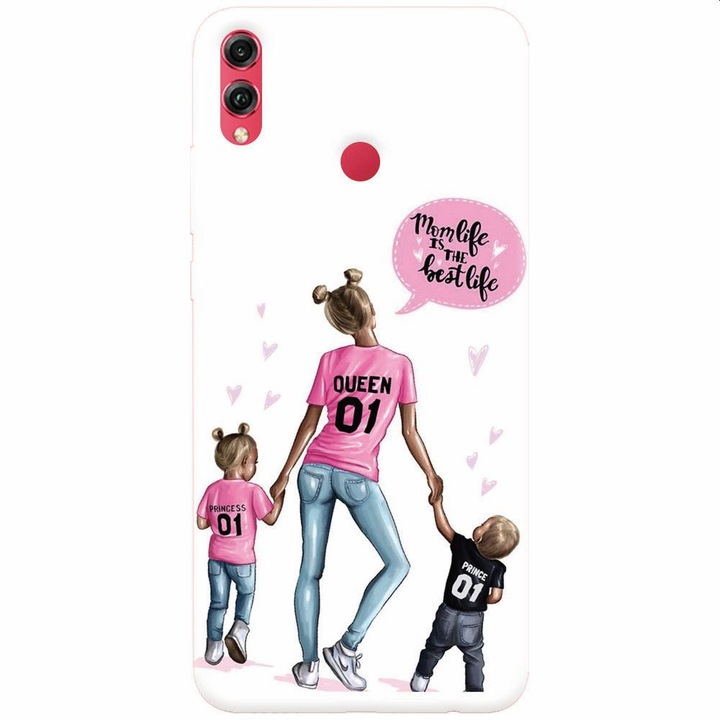 Силиконов кейс съвместим с Honor 8X, Mom Life