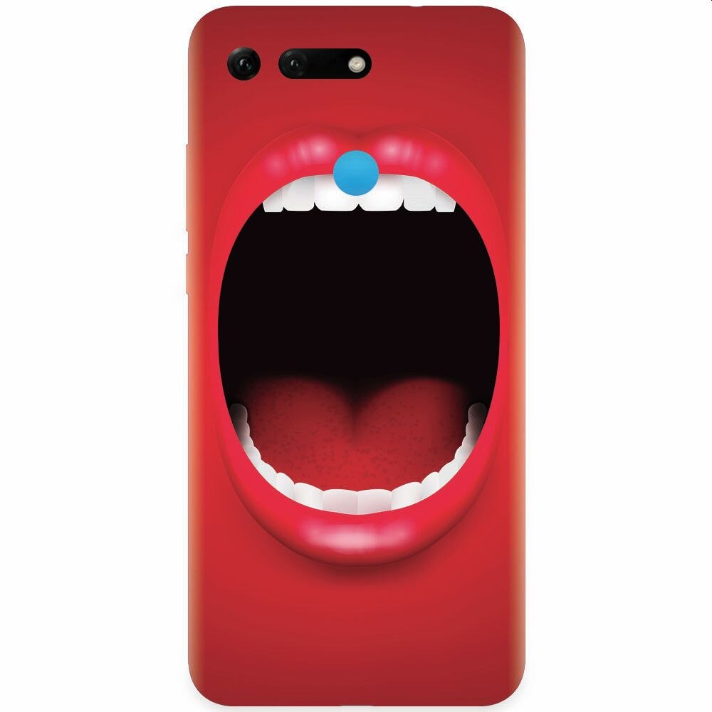 Husa silicon pentru Honor View 20, Big Mouth