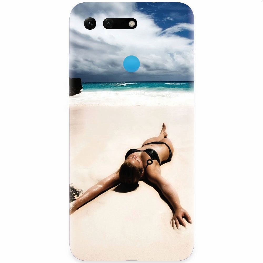 Husa silicon pentru Honor View 20, Beach Lounging