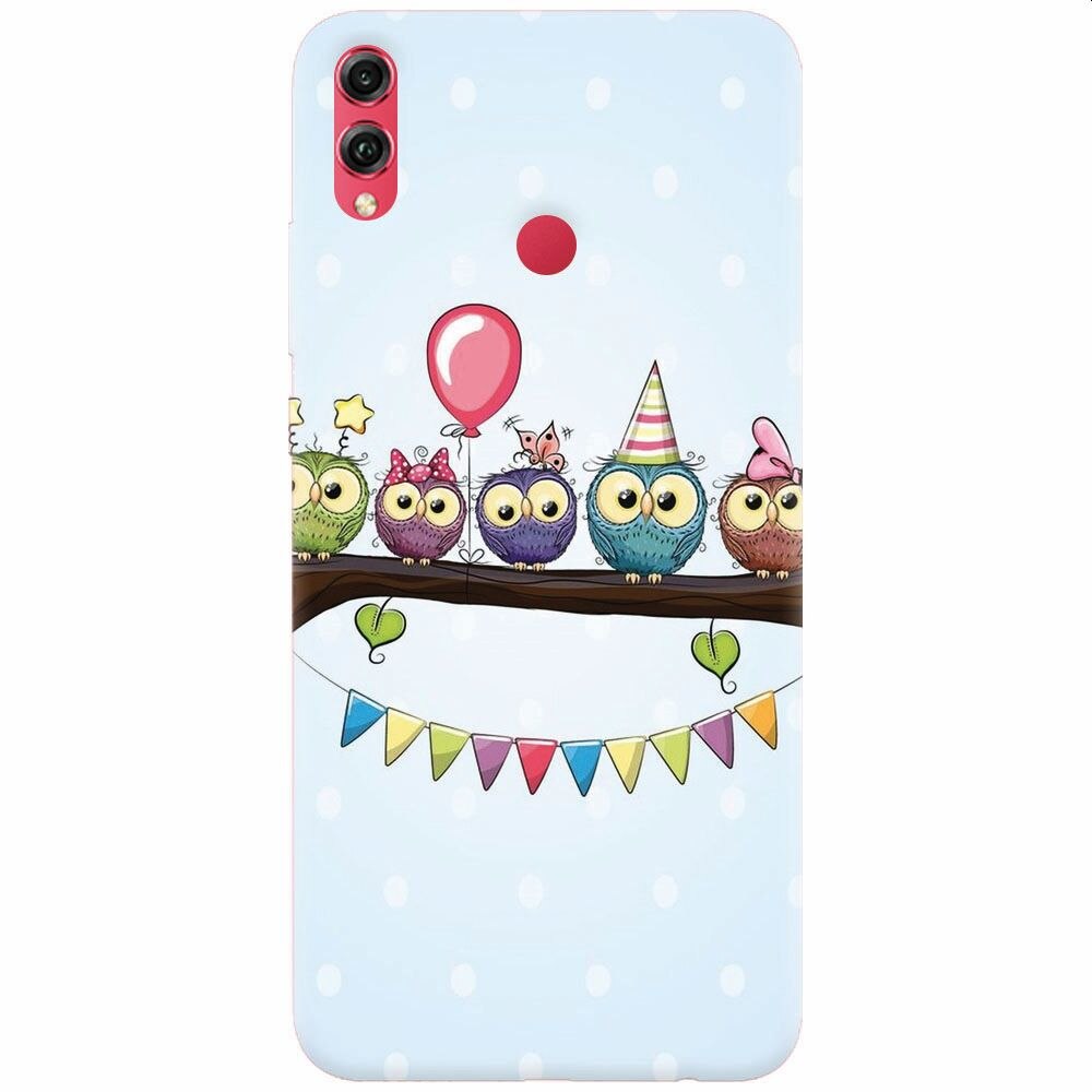 Husa silicon pentru Honor Note 10, Party Birds