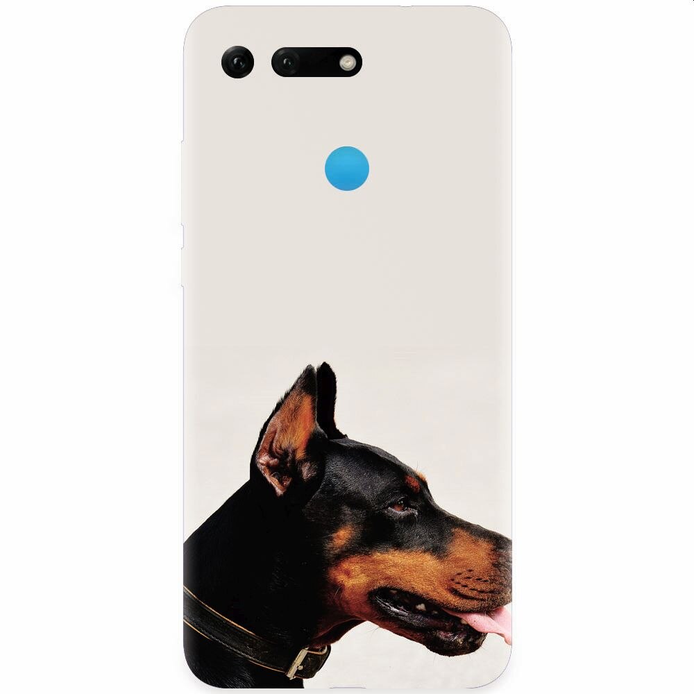 Husa silicon pentru Honor View 20, Doberman