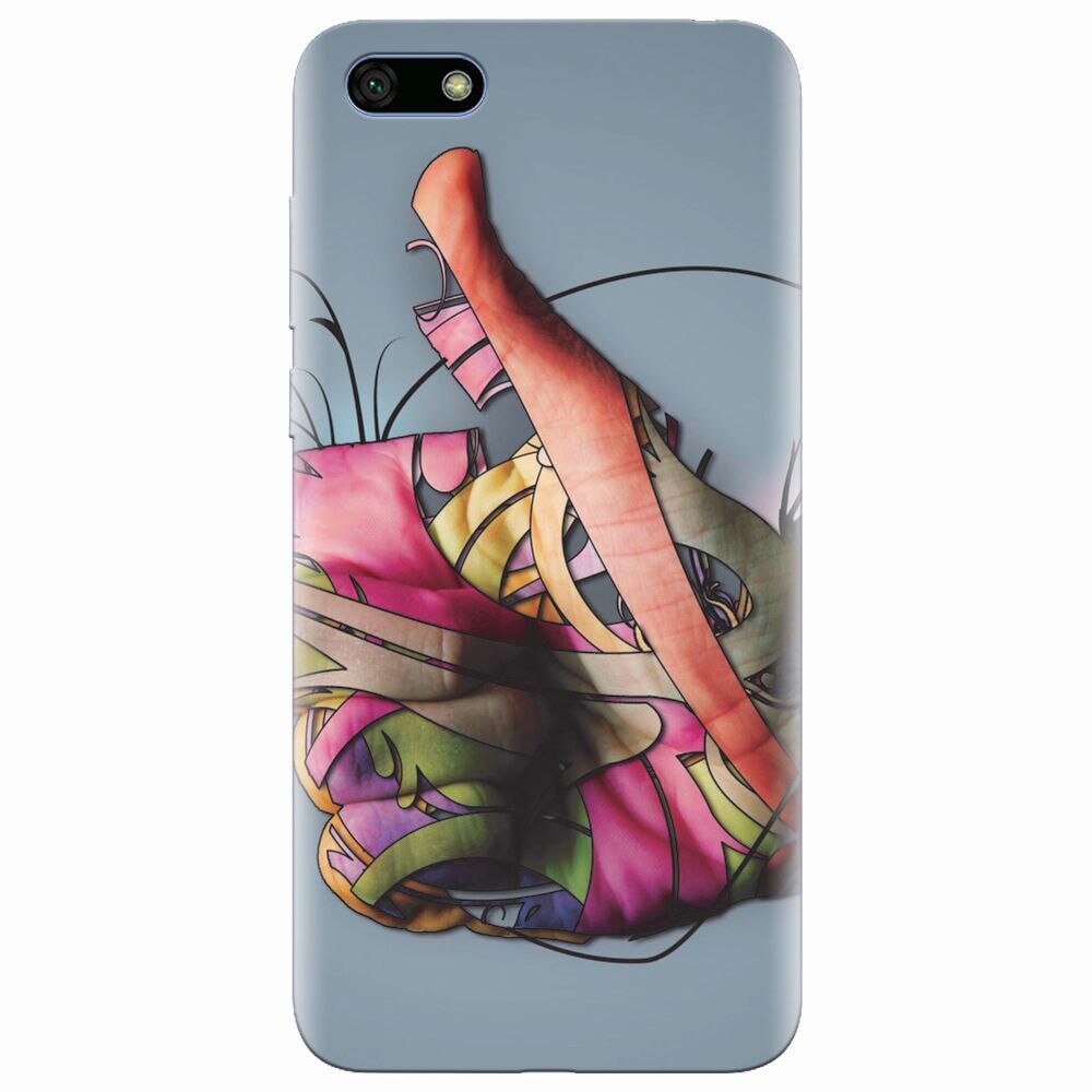Husa silicon pentru Huawei Y5 2018, Beautiful Hand Art