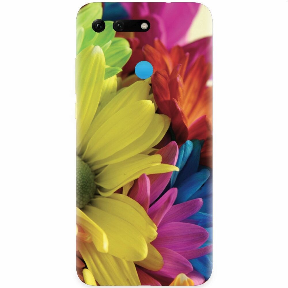 Husa silicon pentru Honor View 20, Flower