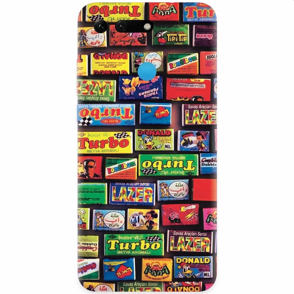 Husa silicon pentru Honor View 20, Chewing Gum Turbo