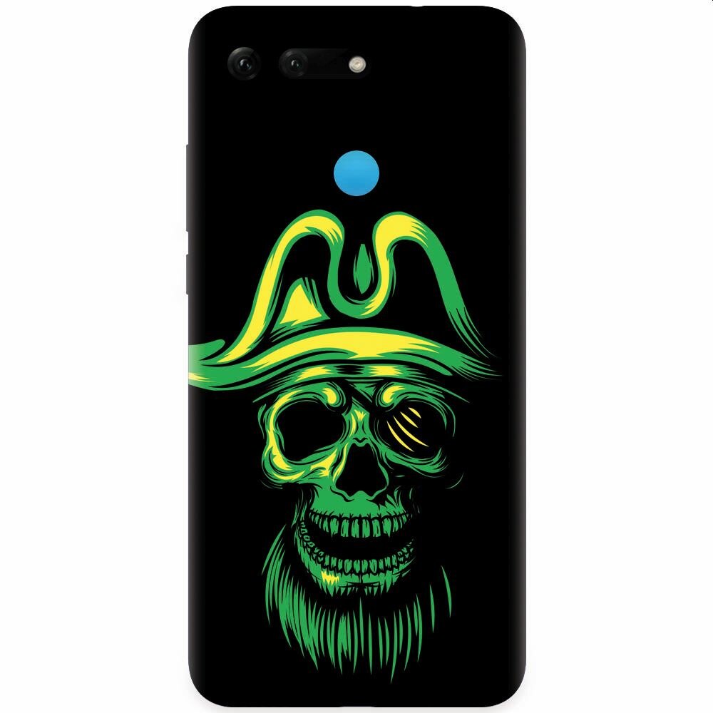 Husa silicon pentru Honor View 20, Pirate Skull