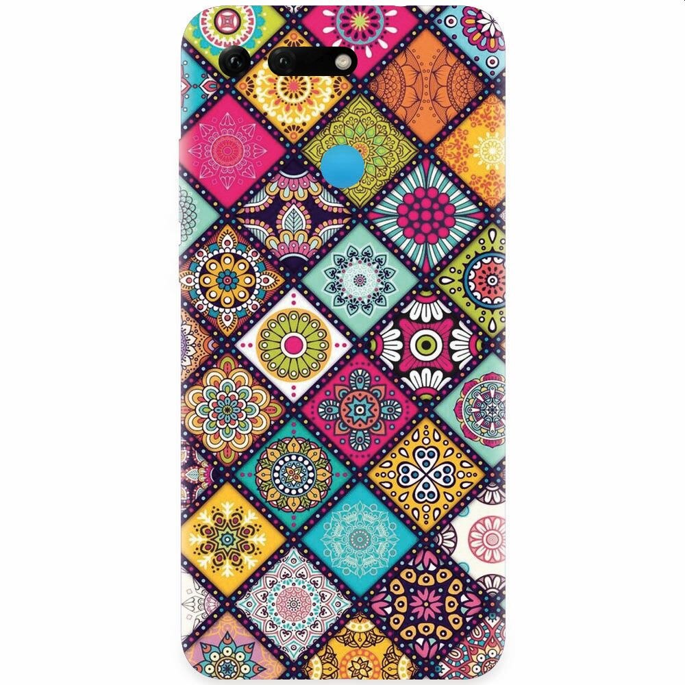 Husa silicon pentru Honor View 20, Mandala Pattern