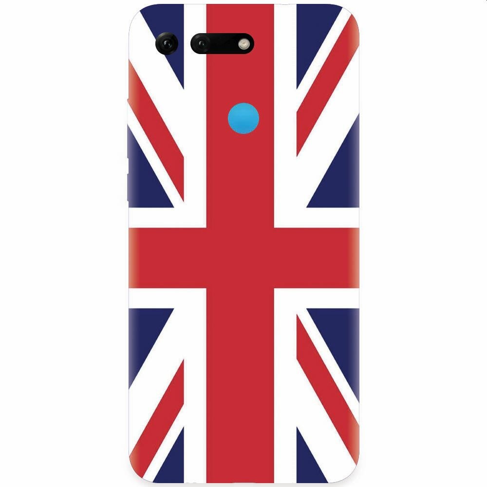 Husa silicon pentru Honor View 20, UK Flag Illustration