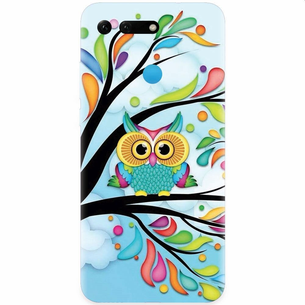 Husa silicon pentru Honor View 20, Owl 101