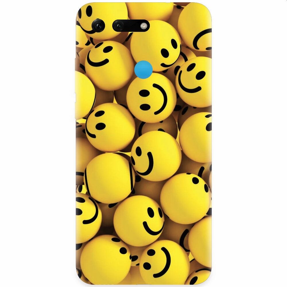 Husa silicon pentru Honor View 20, Smiles 002