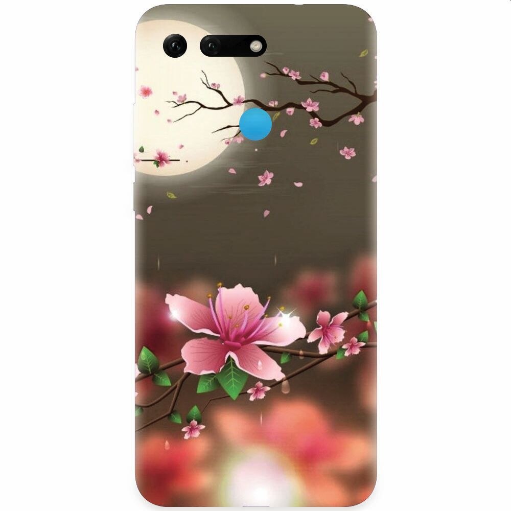 Husa silicon pentru Honor View 20, Flowers 101