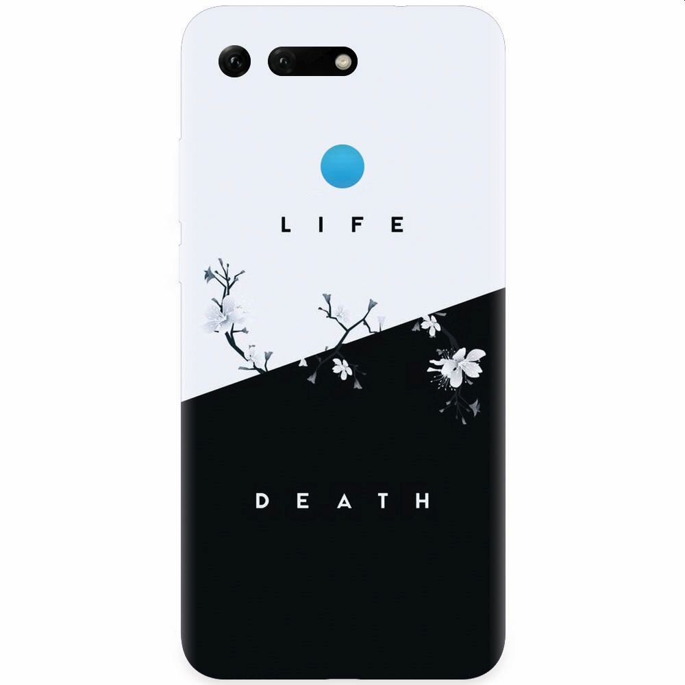 Husa silicon pentru Honor View 20, Life Vs Death