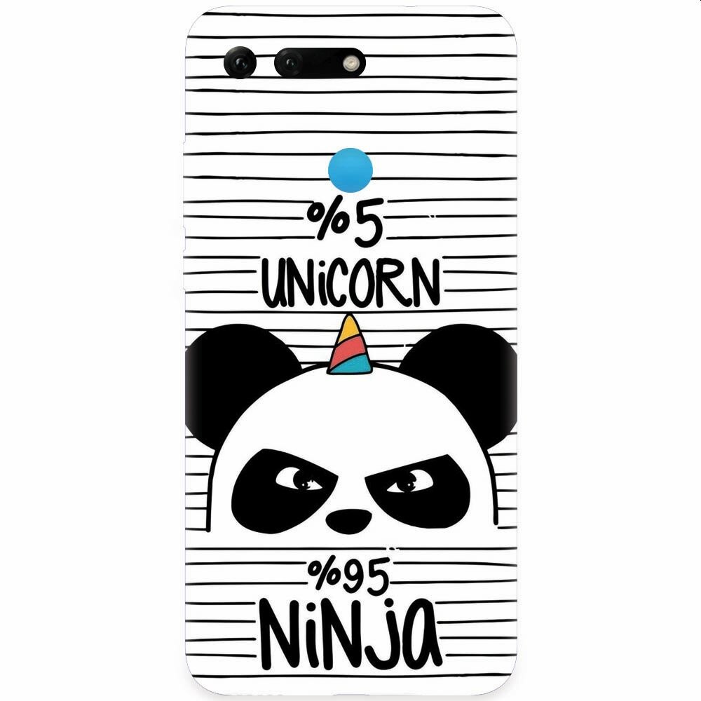 Husa silicon pentru Honor View 20, Unicorn Ninja