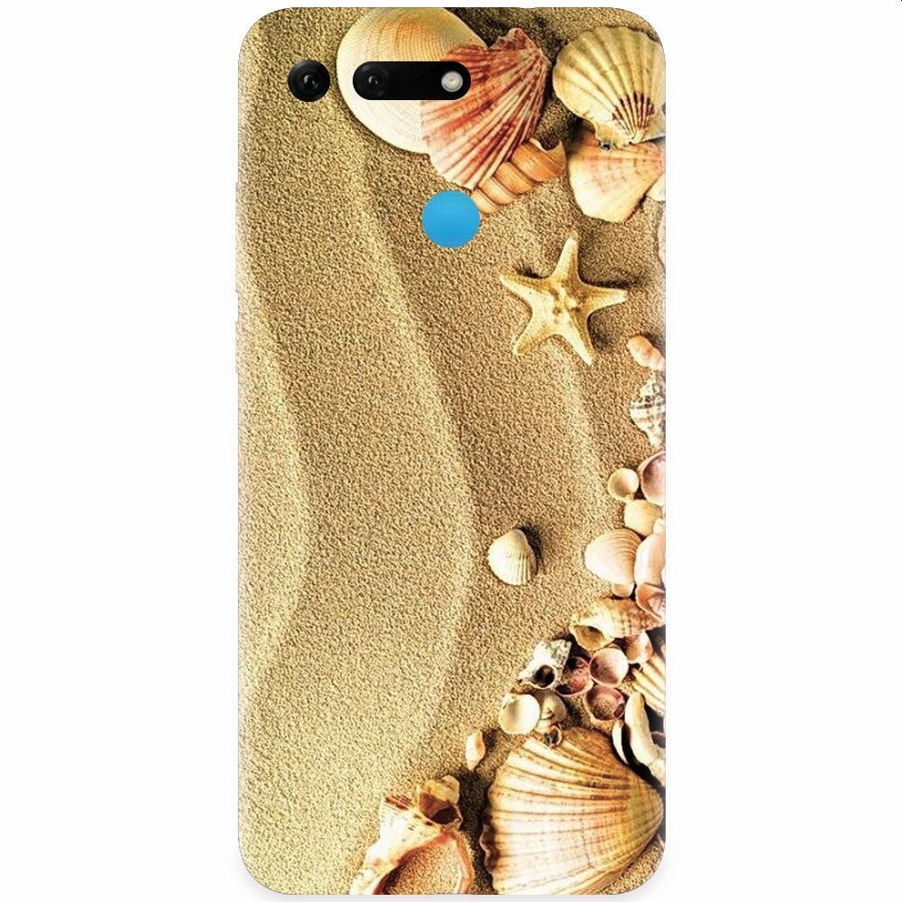 Husa silicon pentru Honor View 20, Beach Sand Gold