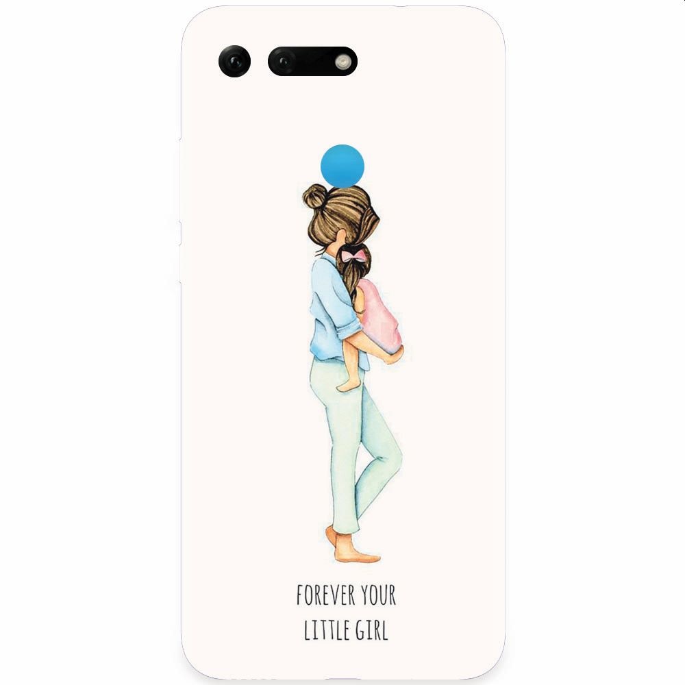 Husa silicon pentru Honor View 20, Forever Little Girl
