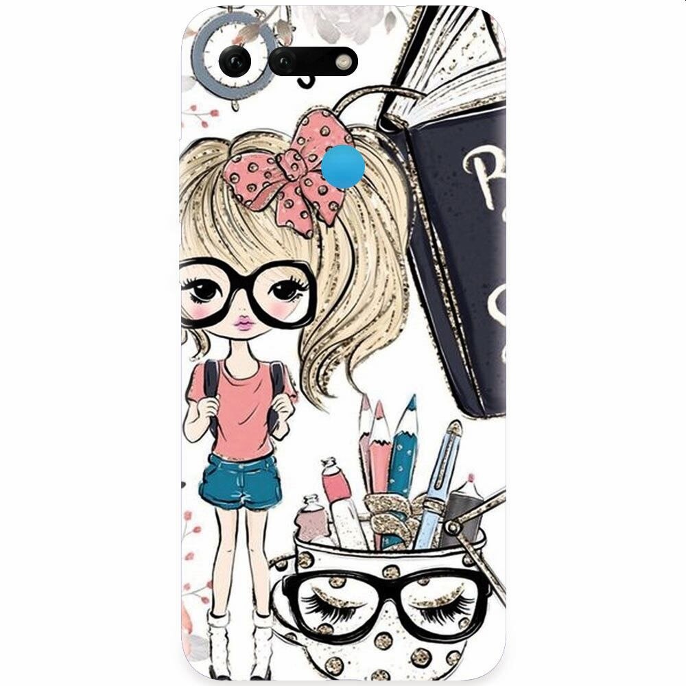 Husa silicon pentru Honor View 20, School Girl
