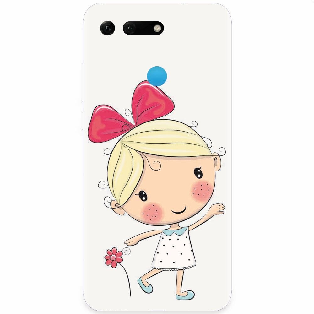 Husa silicon pentru Honor View 20, Fetita