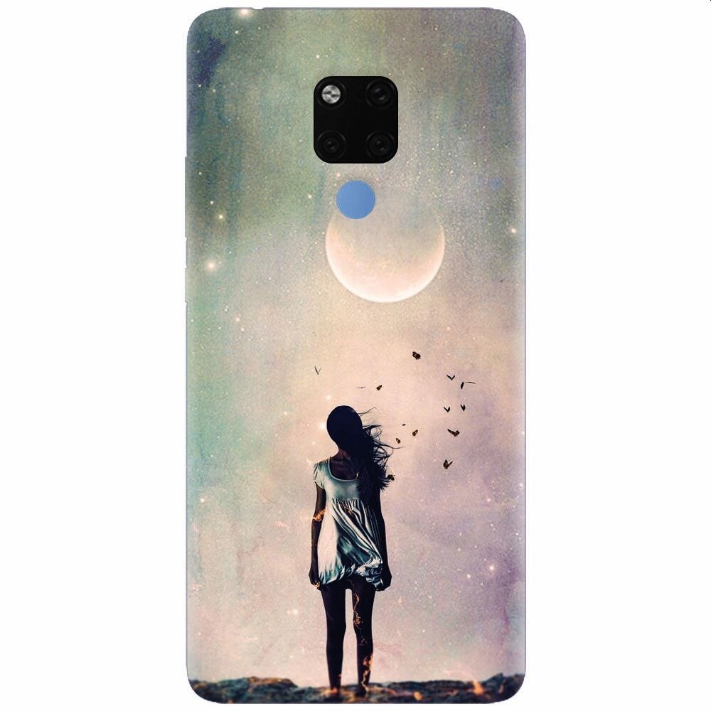 Husa silicon pentru Huawei Mate 20X, Alone Woman Cgi Hd K
