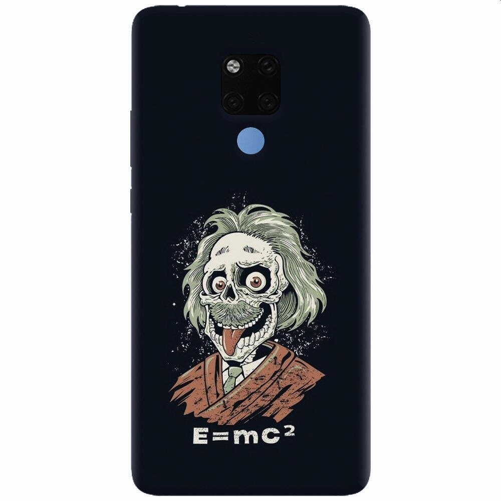 Husa silicon pentru Huawei Mate 20X, Albert Einstein Caricature