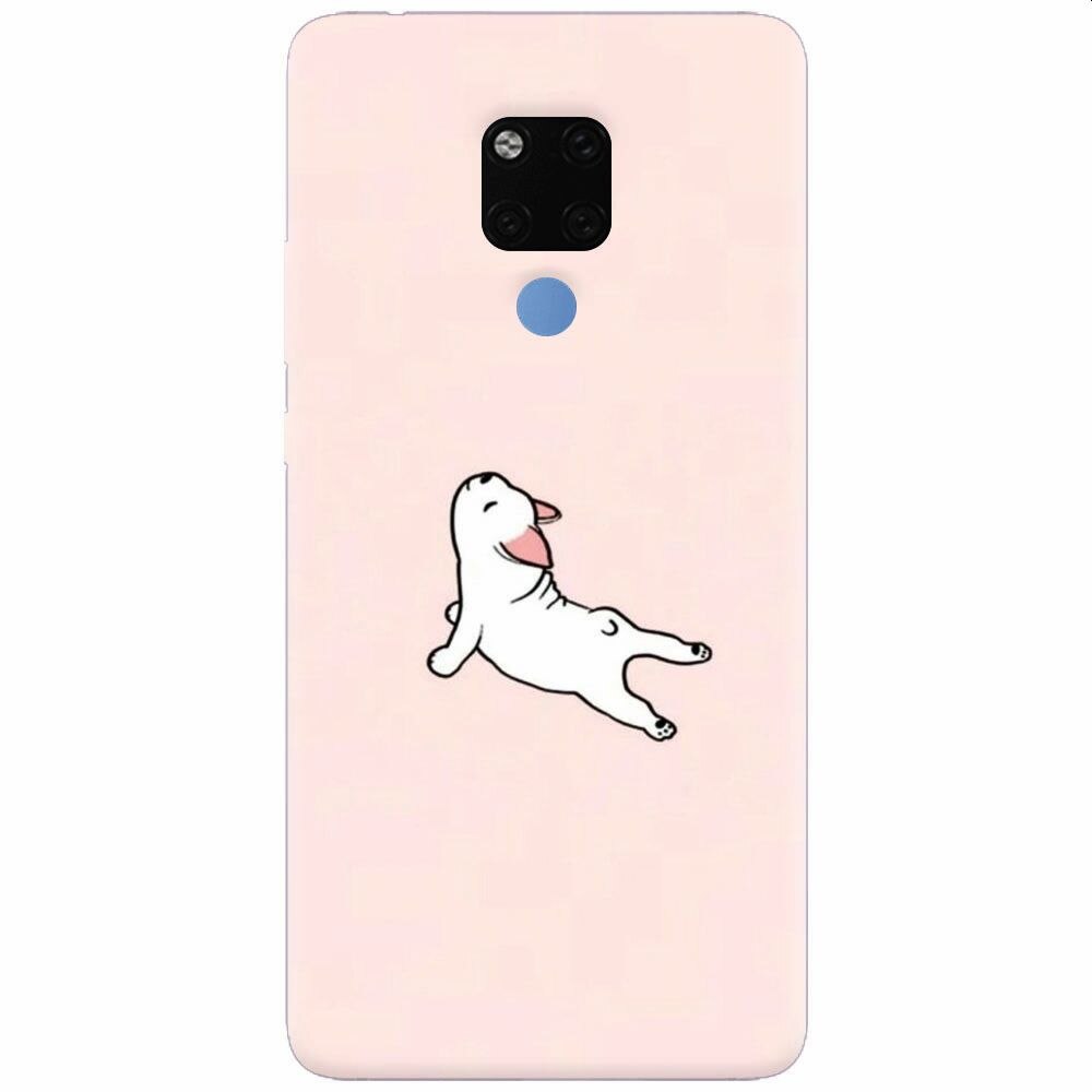 Husa silicon pentru Huawei Mate 20X, Cute Dog Streching