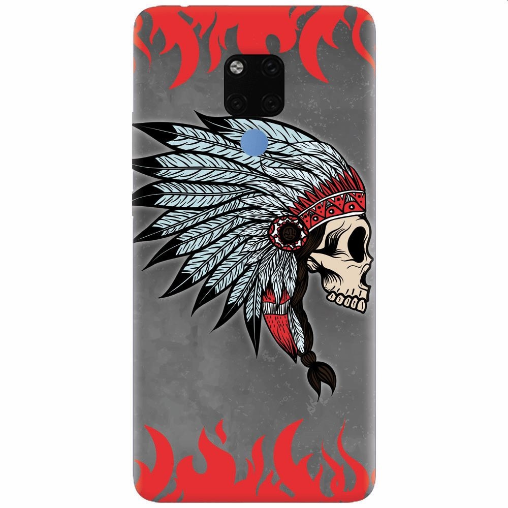 Husa silicon pentru Huawei Mate 20X, Indian Skull