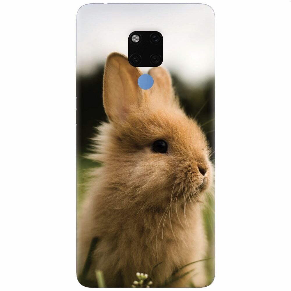 Husa silicon pentru Huawei Mate 20X, Cute Rabbit In Grass
