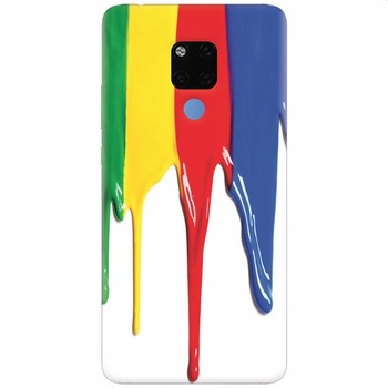 Husa silicon pentru Huawei Mate 20X, Dripping Colorful Paint Husa silicon pentru Huawei Mate 20X, Dripping Colorful Paint