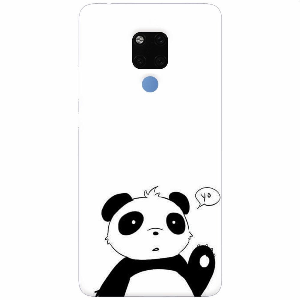 Husa silicon pentru Huawei Mate 20X, Panda Cellphone