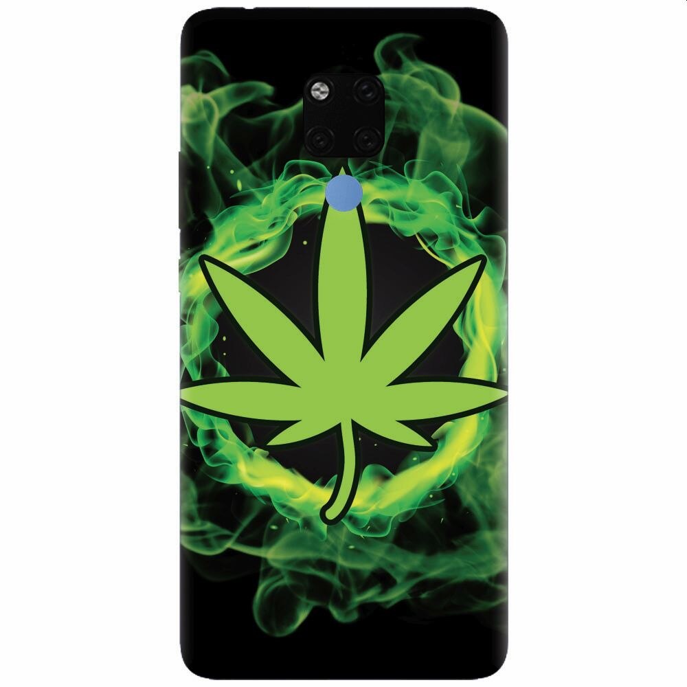 Husa silicon pentru Huawei Mate 20X, GreenFlames