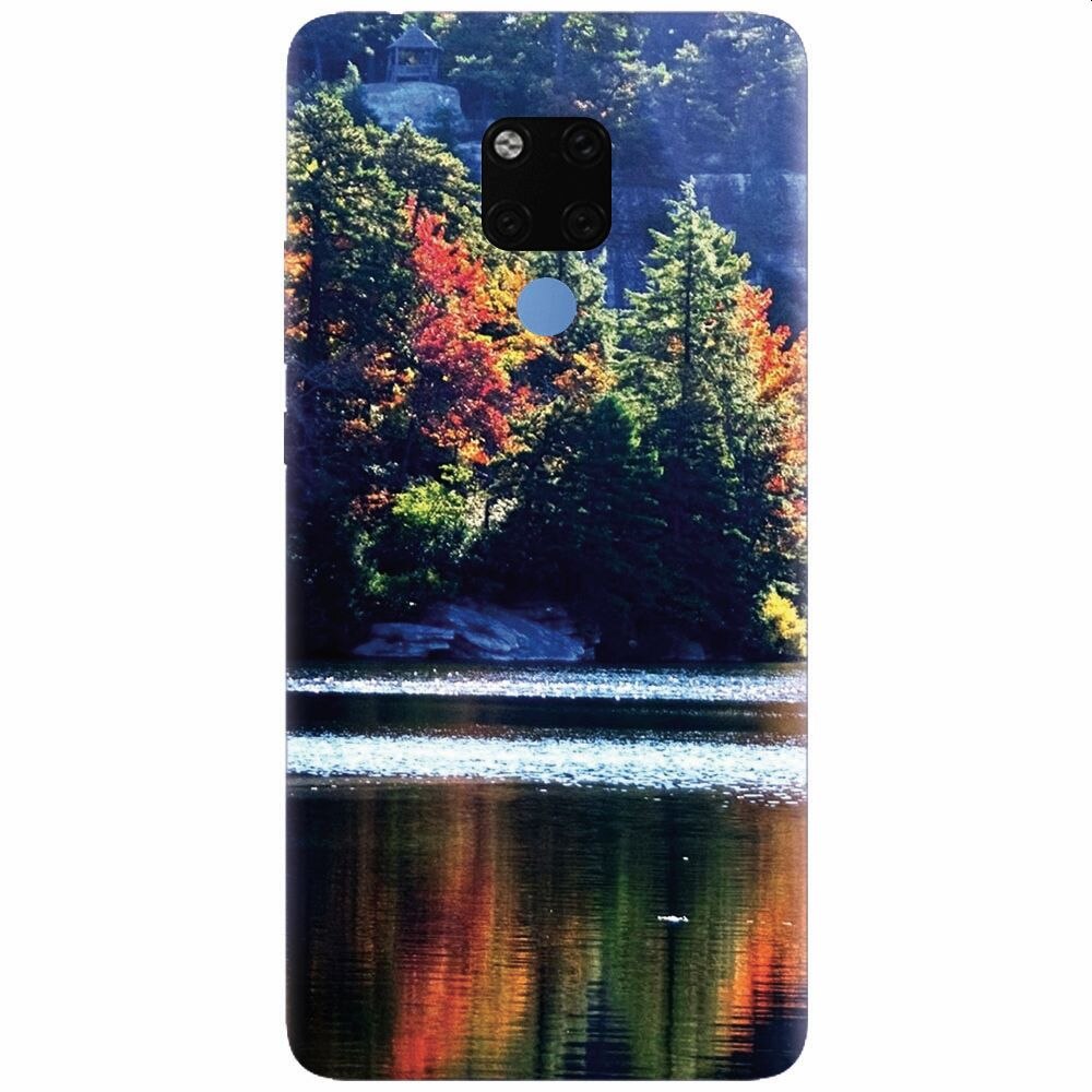 Husa silicon pentru Huawei Mate 20X, Lake Minnewaska Autumn