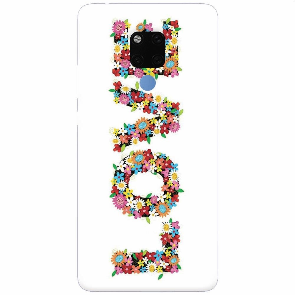 Husa silicon pentru Huawei Mate 20X, Love Made By Flowers