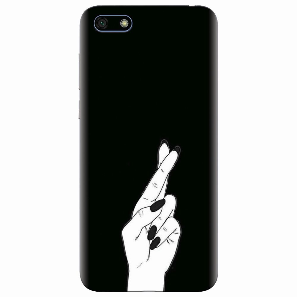 Husa silicon pentru Huawei Y5 2018, Finger Cross