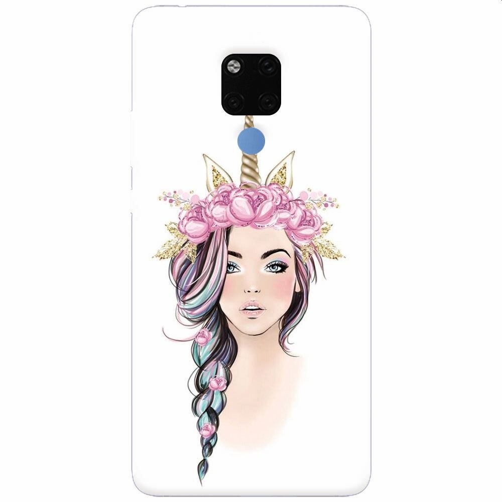 Husa silicon pentru Huawei Mate 20X, Unicorn Girl