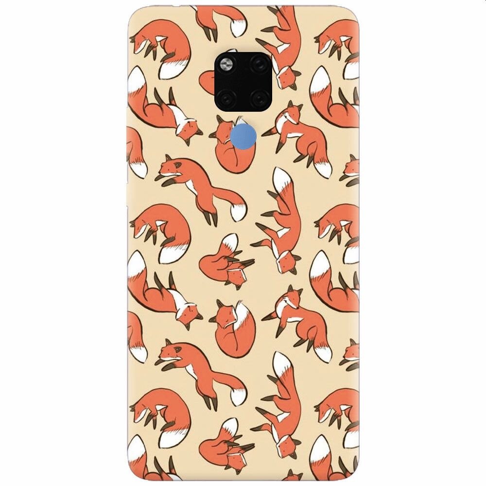 Husa silicon pentru Huawei Mate 20X, Red Foxes