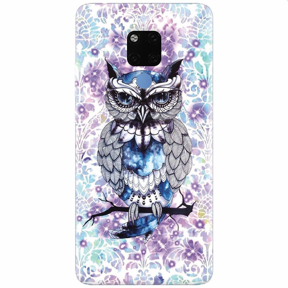 Husa silicon pentru Huawei Mate 20X, Abstract Owl