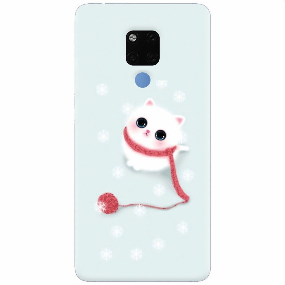 Husa silicon pentru Huawei Mate 20X, Cute Cat