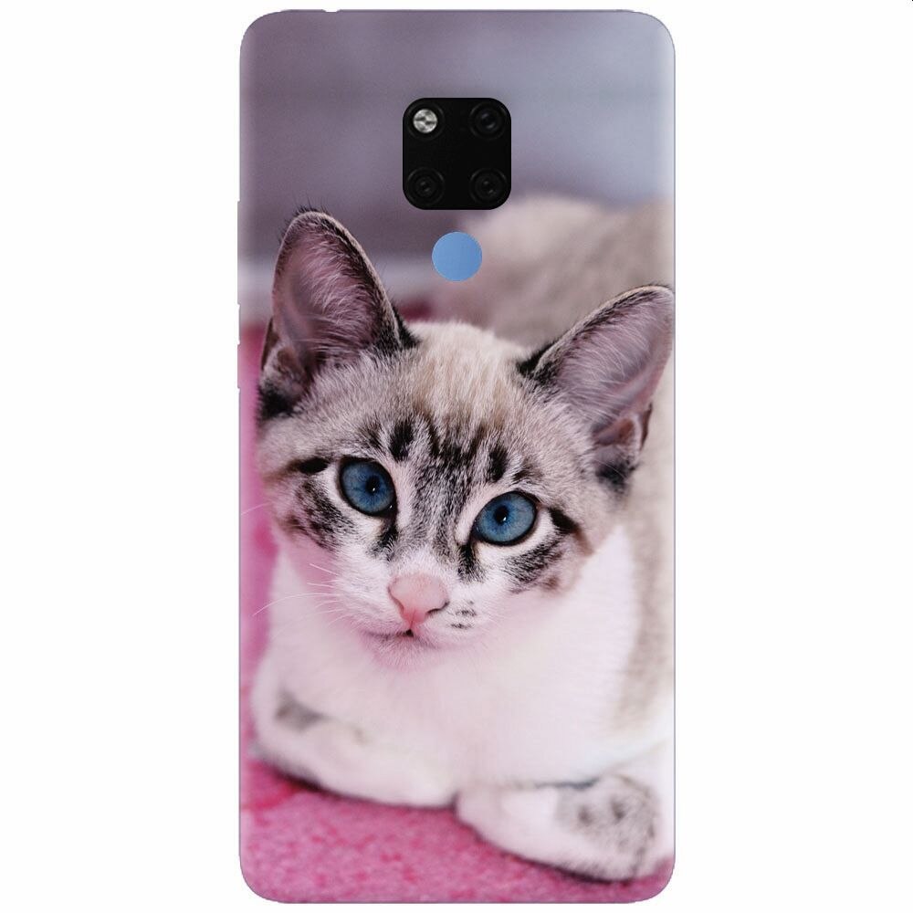 Husa silicon pentru Huawei Mate 20X, Siamese Kitty