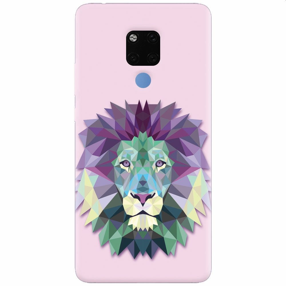 Husa silicon pentru Huawei Mate 20X, Polygon Lion