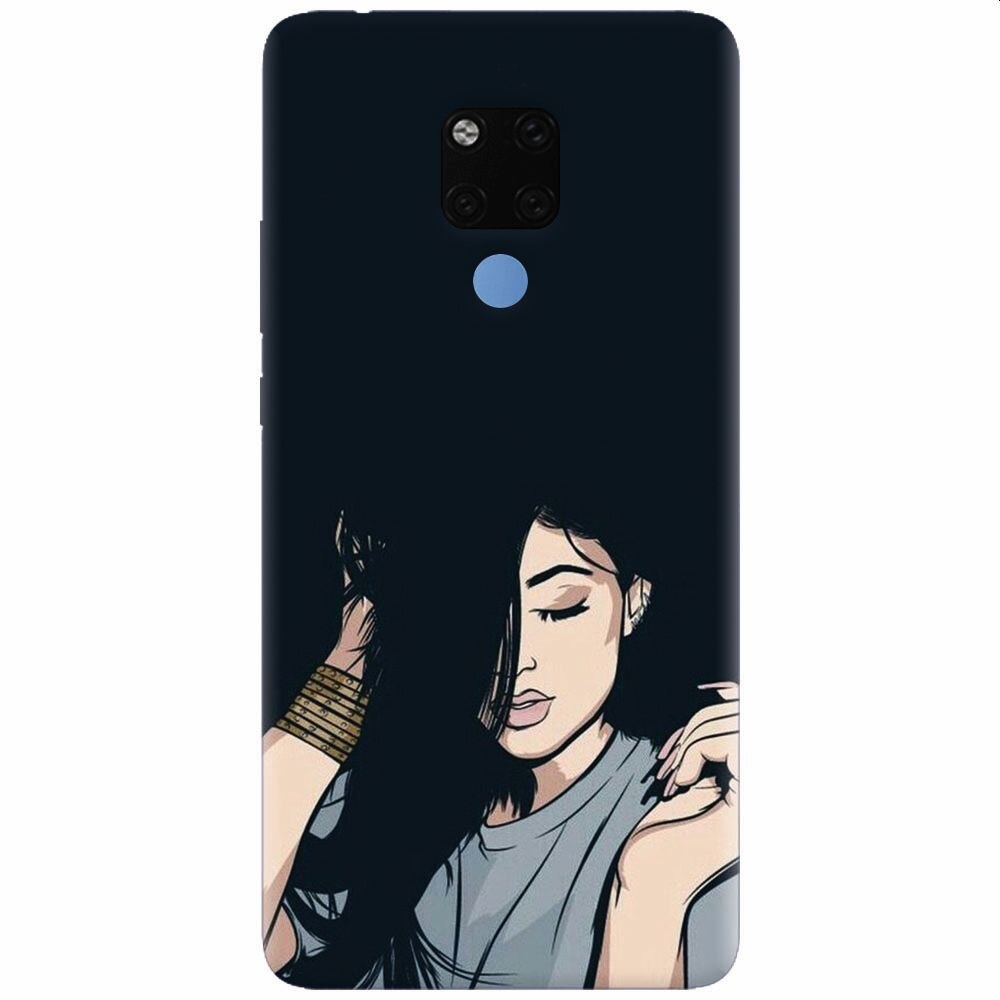 Husa silicon pentru Huawei Mate 20X, Simple Girl