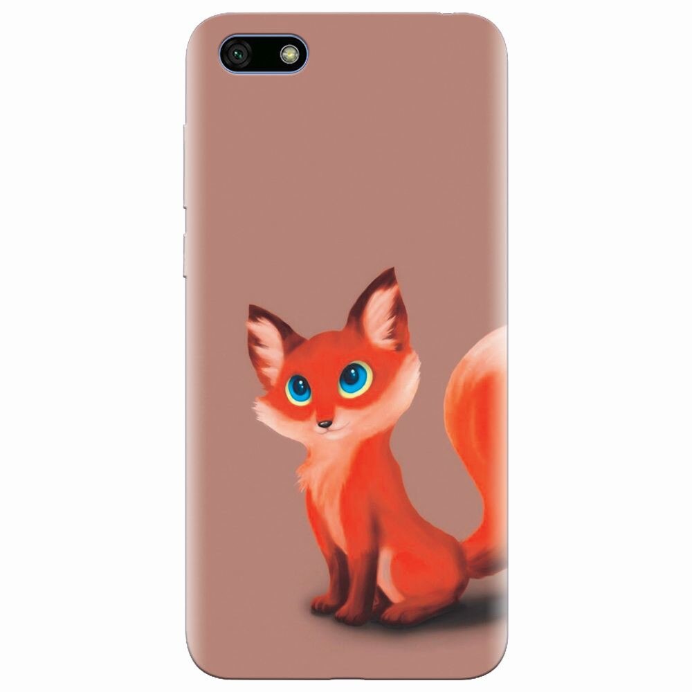 Husa silicon pentru Huawei Y5 2018, Fox Cartoon Animal And