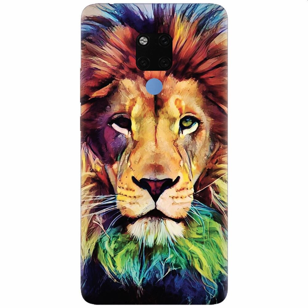 Husa silicon pentru Huawei Mate 20X, Colorfull Lion